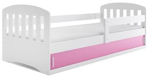 BMS Group Dětská postel s úložným prostorem (s posuvnými dvířky) CLASSIC 160x80 bílá Barva výplně dvířek: Zelená