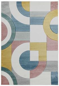 Makro Abra Moderní kusový koberec Sketch SK08 Geometrický vzor vícebarevný Rozměr: 80x150 cm