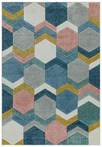 Makro Abra Moderní kusový koberec Sketch SK10 Geometrický vzor vícebarevný Rozměr: 80x150 cm