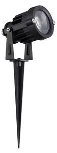 Vonkajšia stojaca lampa Quick pieskovo čierna 7 W – Černá