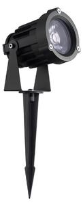Vonkajšia stojaca lampa Quick pieskovo čierna 13 W – Černá