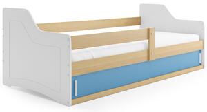 BMS Group Dětská postel s úložným prostorem (s posuvnými dvířky) SOFIX 160x80 borovice Barva výplně dvířek: Grafit