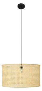 Lustr na lanku ALBA 1xE27/15W/230V pr. 45 cm ratan/černá