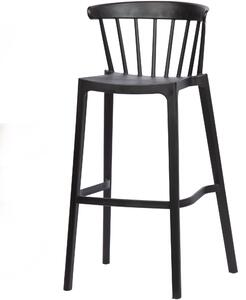 Barová stolička BLISS plastová černá WOOOD