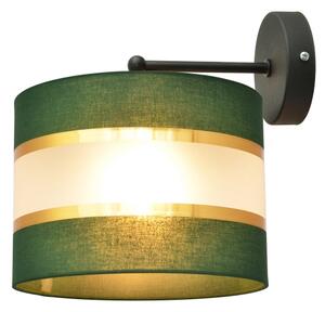 Nástěnná lampa HELEN 1xE27/15W/230V zelená/zlatá