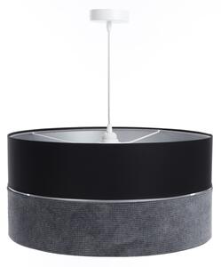 Lustr na lanku TWIST 1xE27/60W/230V černá/šedá/stříbrná