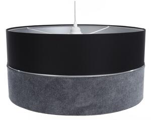 Lustr na lanku TWIST 1xE27/60W/230V černá/šedá/stříbrná