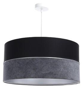 Lustr na lanku TWIST 1xE27/60W/230V černá/šedá/stříbrná