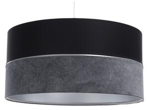 Lustr na lanku TWIST 1xE27/60W/230V černá/šedá/stříbrná