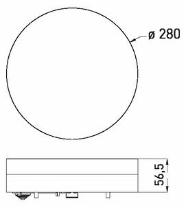 LED Koupelnové stropní svítidlo LED/24W/230V 3000/4000/6000K pr. 28 cm IP44