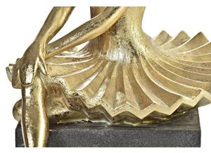 Dekorativní postava DKD Home Decor Balerína Zlatá Pryskyřice Tmavě šedá (21,5 x 23 x 32 cm)
