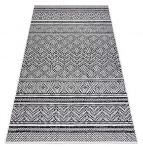 Makro Abra Kusový koberec Sisalový SION 22168 tkané na plocho černý ecru Rozměr: 120x170 cm