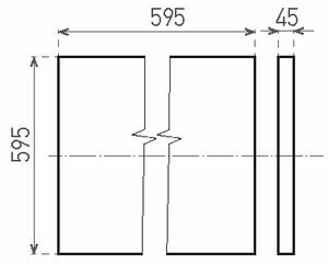 LED Přisazený panel ILLY LED/46W/230V