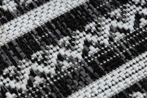 Makro Abra Kusový koberec Sisalový SION 22168 tkané na plocho černý ecru Rozměr: 80x150 cm