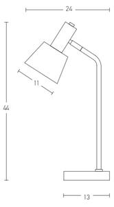 Zambelis 20220 - Stolní lampa 1xE14/25W/230V šedá
