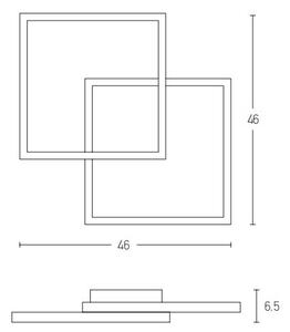 Zambelis 2026 - LED Stmívatelný přisazený lustr LED/25W/230V černá