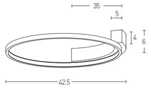 Zambelis 2075 - LED Nástěnné svítidlo LED/25W/230V pr. 42,5 cm bílá