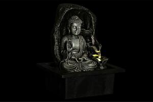 Zahradní fontána DKD Home Decor 21 x 17,5 x 25 cm Buddha Pryskyřice Orientální (2 kusů)