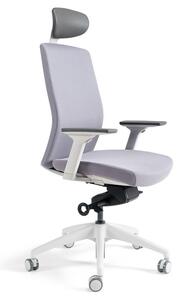 Kancelářská ergonomická židle BESTUHL J2 WHITE SP — více barev, s podhlavníkem Modrá 214