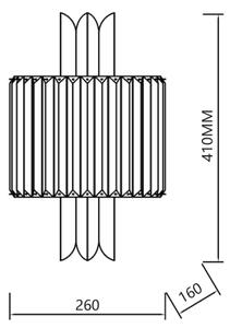 Nástěnné svítidlo MARGOT 2xE14/40W/230V zlatá