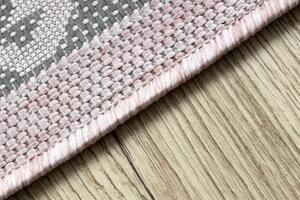 Balta Kusový koberec Sisalový SION 3007 tkaný na plocho růžový ecru Rozměr: 200x290 cm