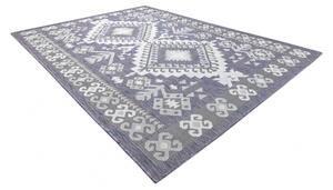 Balta Kusový koberec Sisalový SION 3007 tkaný na plocho modrý růžový ecru Rozměr: 80x150 cm