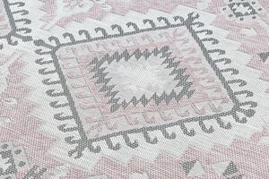 Balta Kusový koberec Sisalový SION 3007 tkaný na plocho růžový ecru Rozměr: 80x150 cm