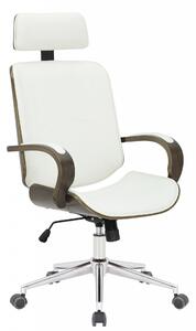 Kancelářská Židle Dayton ~ dřevo šedé - Bílá