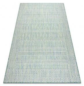 Balta Kusový koberec Sisalový SION 22184 tkaný na plocho zelený modrý ecru Rozměr: 80x150 cm