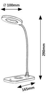 Rabalux 74014 - LED Stmívatelná dotyková stolní lampa HARDIN LED/5W/5V bílá
