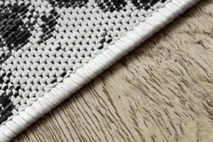 Makro Abra Kusový koberec Sisalový SION 22162 tkaný na plocho hadí kůže ecru černý Rozměr: 80x150 cm