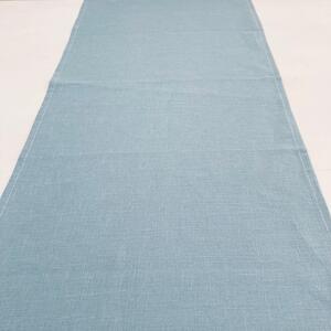 Lněný běhoun ubrus 145x40 cm modrý