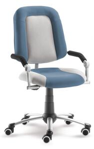 Rostoucí dětská židle na kolečkách Mayer FREAKY SPORT – s područkami Aquaclean modrá/šedá 2430 08 392