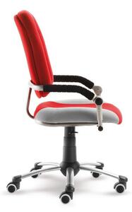 Rostoucí dětská židle na kolečkách Mayer FREAKY SPORT – s područkami Aquaclean růžová/šedá 2430 08 390