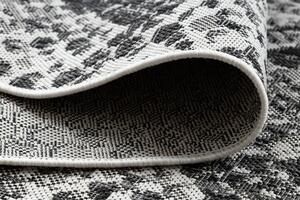 Makro Abra Kusový koberec Sisalový SION 22162 tkaný na plocho hadí kůže ecru černý Rozměr: 200x290 cm