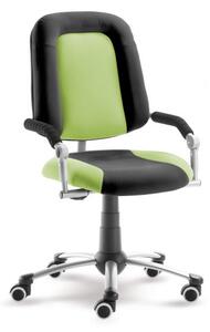Rostoucí dětská židle na kolečkách Mayer FREAKY SPORT – s područkami Aquaclean zelená/černá 2430 08 396