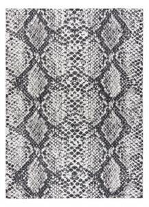 Makro Abra Kusový koberec Sisalový SION 22162 tkaný na plocho hadí kůže ecru černý Rozměr: 200x290 cm