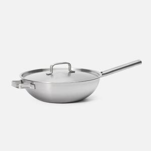 Fabini Wok pánev Lucca 4.0 Standard, ø 30 cm - Nerezová beznýtová pánev z vícevrstvé nerezové oceli s poklicí