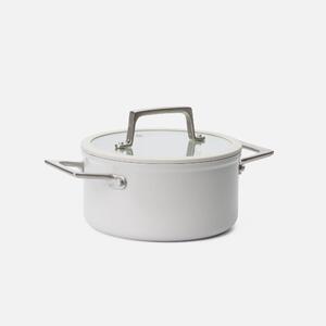 Fabini Hrnec Meda 5.0 Pro, ø 20 cm (2,6 l) - Nepřilnavý hrnec s keramickým povrchem s poklicí, světle šedý