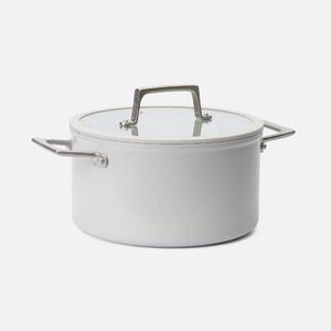 Fabini Kastrol Meda 5.0 Pro, ø 24 cm (5,4 l) - Nepřilnavý hrnec s keramickým povrchem s poklicí, světle šedý