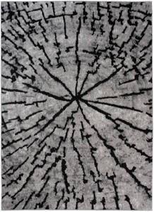 Makro Abra Moderní kusový koberec BALI C604A Pařez stromu šedý Rozměr: 250x350 cm