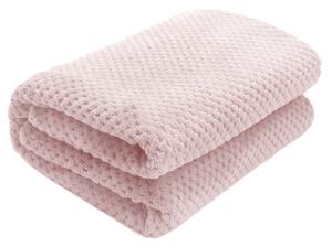 Tutumi Plyšová deka Diamond růžová, velikost 200x220