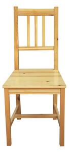 Jídelní dřevěná židle CATIA — masiv smrk, lak