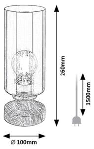 Rabalux 74120 - Stolní lampa TANNO 1xE27/25W/230V dub