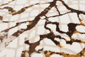 Makro Abra Kusový koberec GOLDEN MZ39C Abstraktní Moderní krémový hnědý Rozměr: 120x170 cm