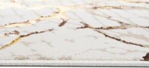Makro Abra Kusový koberec GOLDEN MZ39C Abstraktní Moderní krémový hnědý Rozměr: 140x200 cm