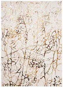 Makro Abra Kusový koberec GOLDEN MZ39C Abstraktní Moderní krémový hnědý Rozměr: 80x150 cm