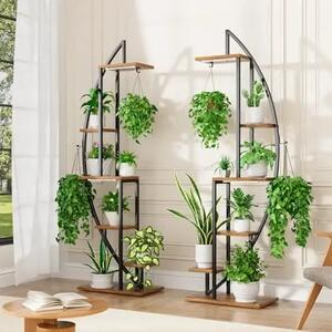 Moonflower™ Stojan Na Rostliny Ve Tvaru Půlměsíce S Osvětlením