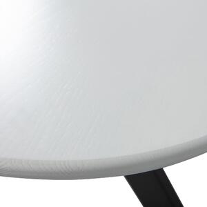 Stolní deska TABLO oválná jasan bílá 130x 130 cm WOOOD