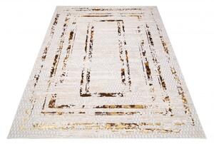Makro Abra Kusový koberec GOLDEN MZ38K Moderní Klasický krémový hnědý Rozměr: 160x230 cm